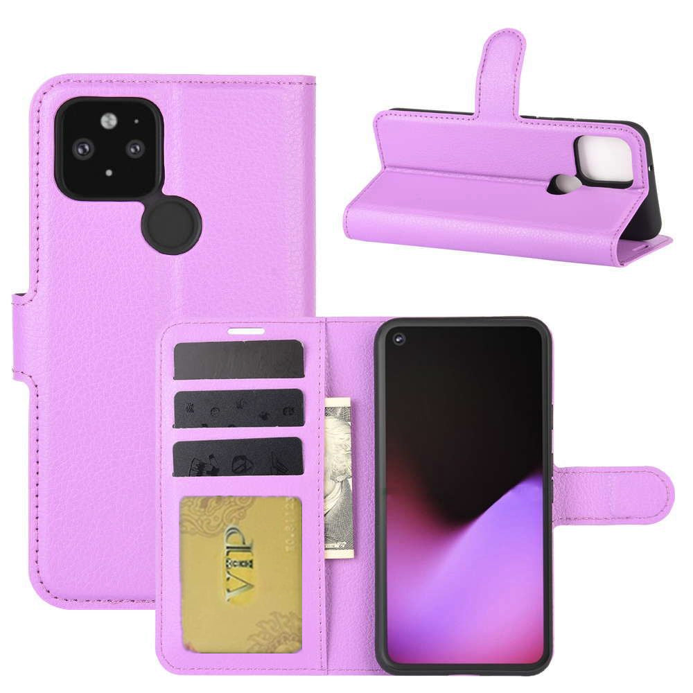 Étui portefeuille folio en cuir pour Google Pixel 4a 5G