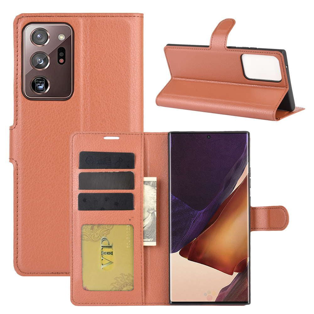 Étui portefeuille en cuir pour Samsung Galaxy Note 20 Ultra